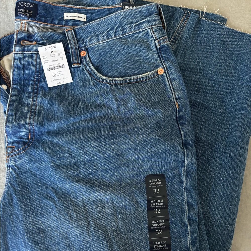 J. Crew Women's High Rise Jeans - Classic Blue